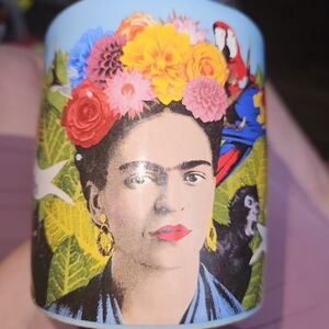 The Unemployed Philosophers Guild Colorful Blue Frida Kahlo Frida Dreams Mug